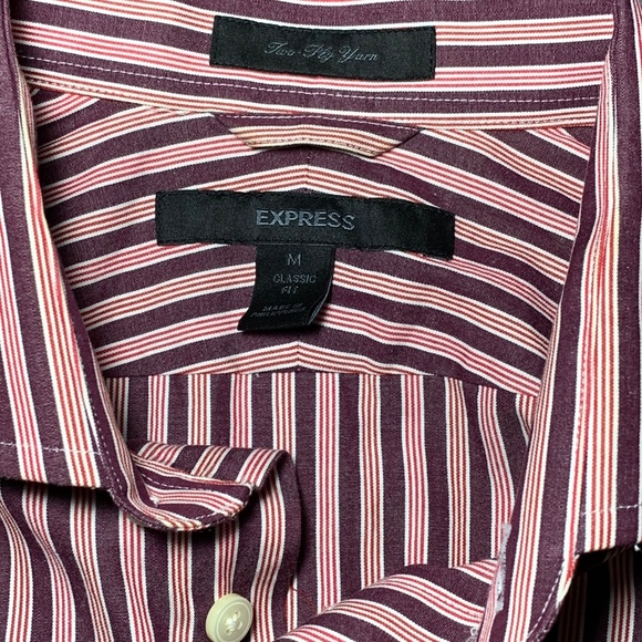 Express Shirts Express Mens Medium Long Sleeve Button Up Shirt